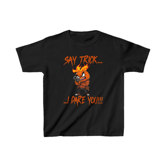 Kids "...I Dare You!!!" Halloween Cotton Tee